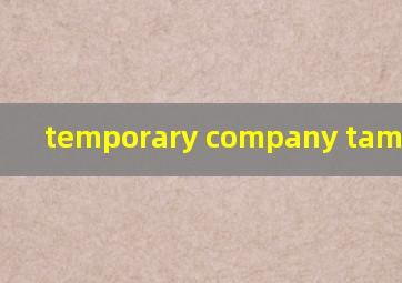  temporary company tampa